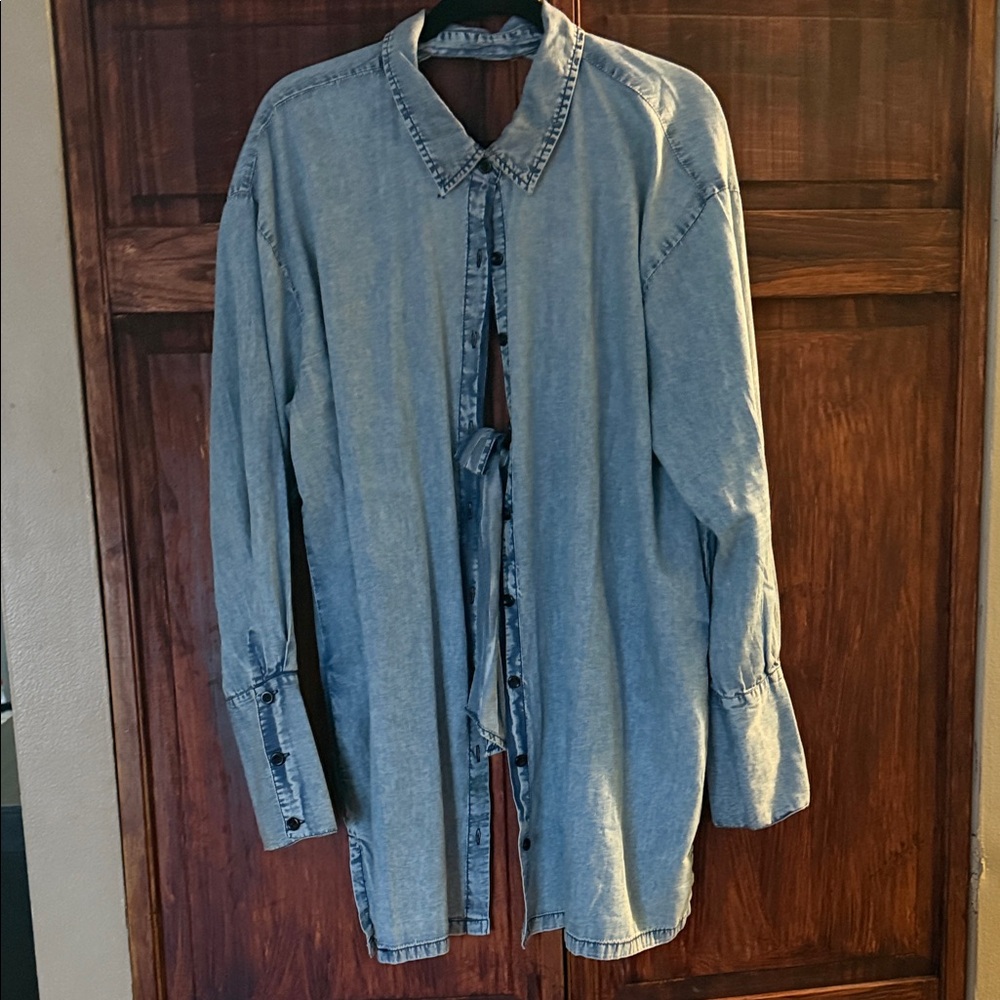 Denim Button Down Shirt